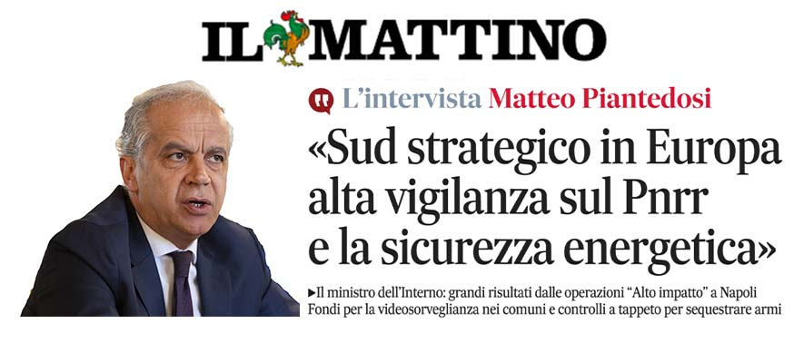 «SUD STRATEGICO IN EUROPA. ALTA VIGILANZA SUL PNRR E LA SICUREZZA ENERGETICA»