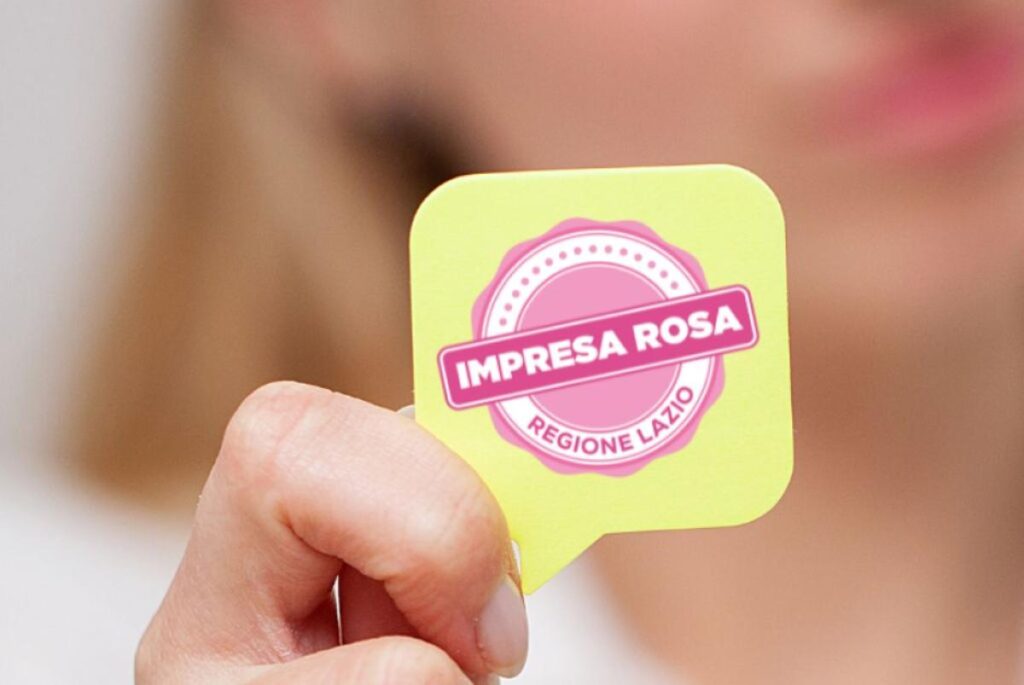 “IMPRESA ROSA REGIONE LAZIO”, APERTO IL BANDO PER LA CERTIFICAZIONE SULLA PARITÀ DI GENERE. IL MARCHIO NASCE PER SOSTENERE LE AZIENDE A MISURA DI DONNA. L’ASSESSORE BALDASSARRE: “ORGOGLIOSI DI QUESTO PROGETTO”.