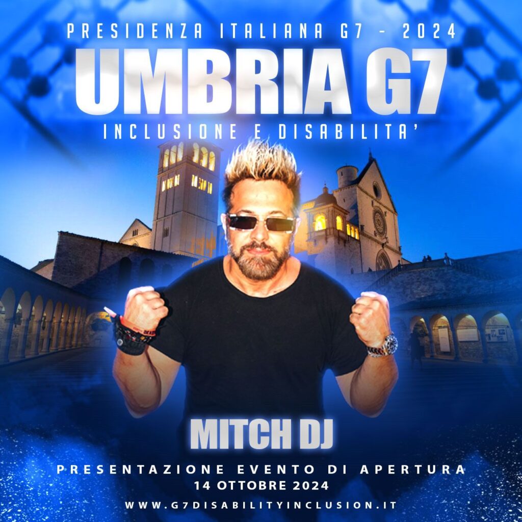 MITCH DJ DI RADIO 105 ALLA GUIDA DEL PRIMO G7 INCLUSIONE E DISABILITÀ, UN EVENTO UNICO PROMOSSO DAL MINISTRO ALESSANDRA LOCATELLI