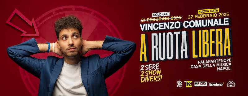 VINCENZO COMUNALE: PER LO STAND-UP COMEDIAN NUOVO SPETTACOLO CHE DEBUTTA A NAPOLI, CON DOPPIA DATA GIÀ DA RECORD, E UN TOUR NAZIONALE.